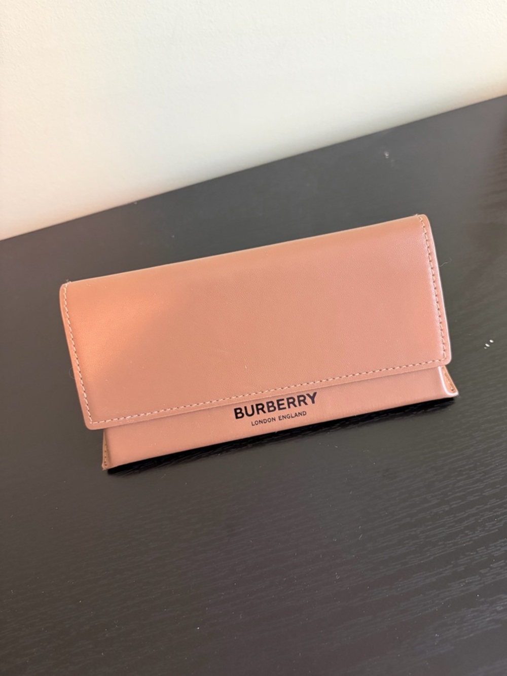 Burberry Brown Leather Glasses Case Holder